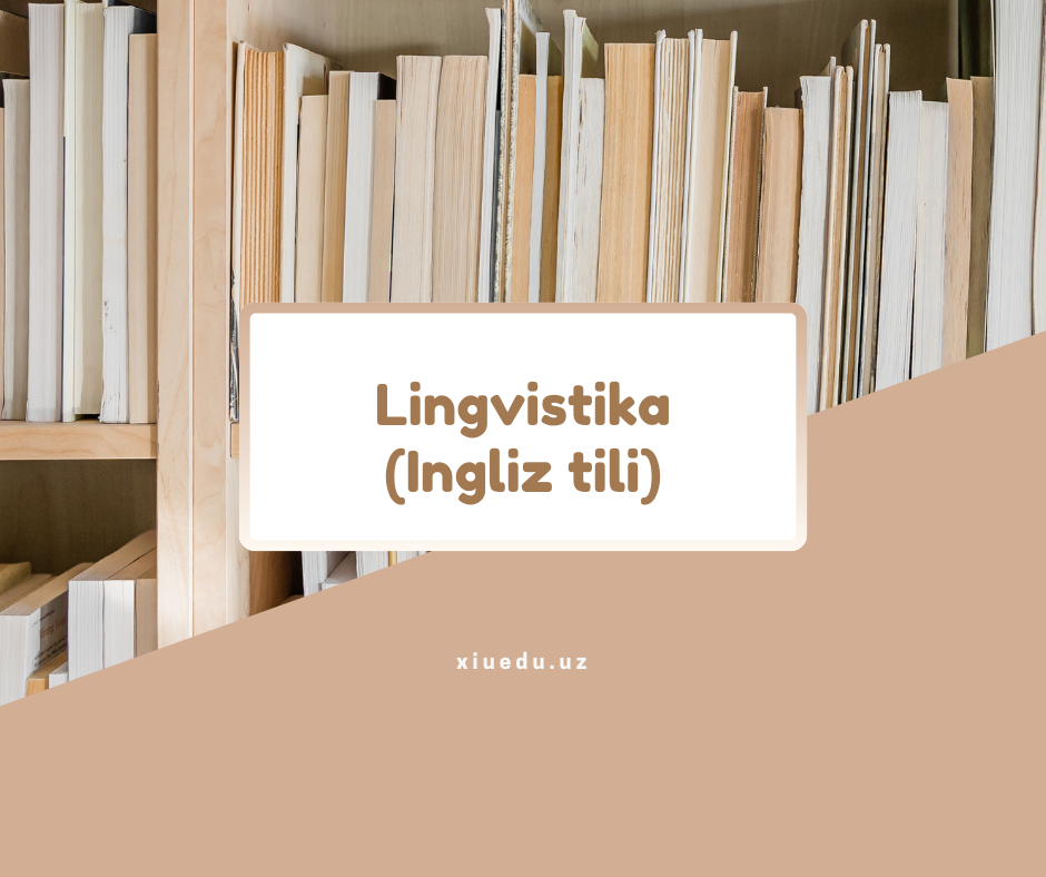 Lingvistika (Ingliz tili)